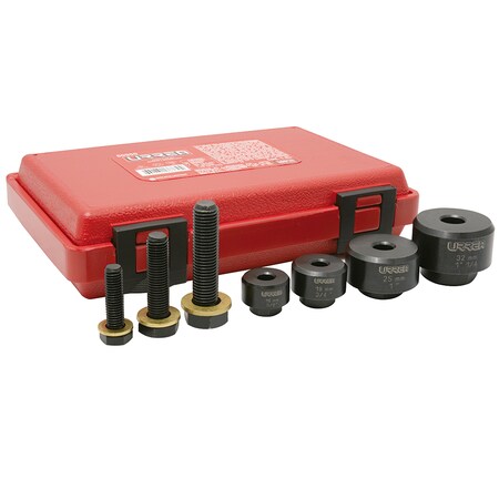 Urrea Knockoutpunch Set 7pc for sheet metal 5/8 in to 1 1/14 in plastic case 50900